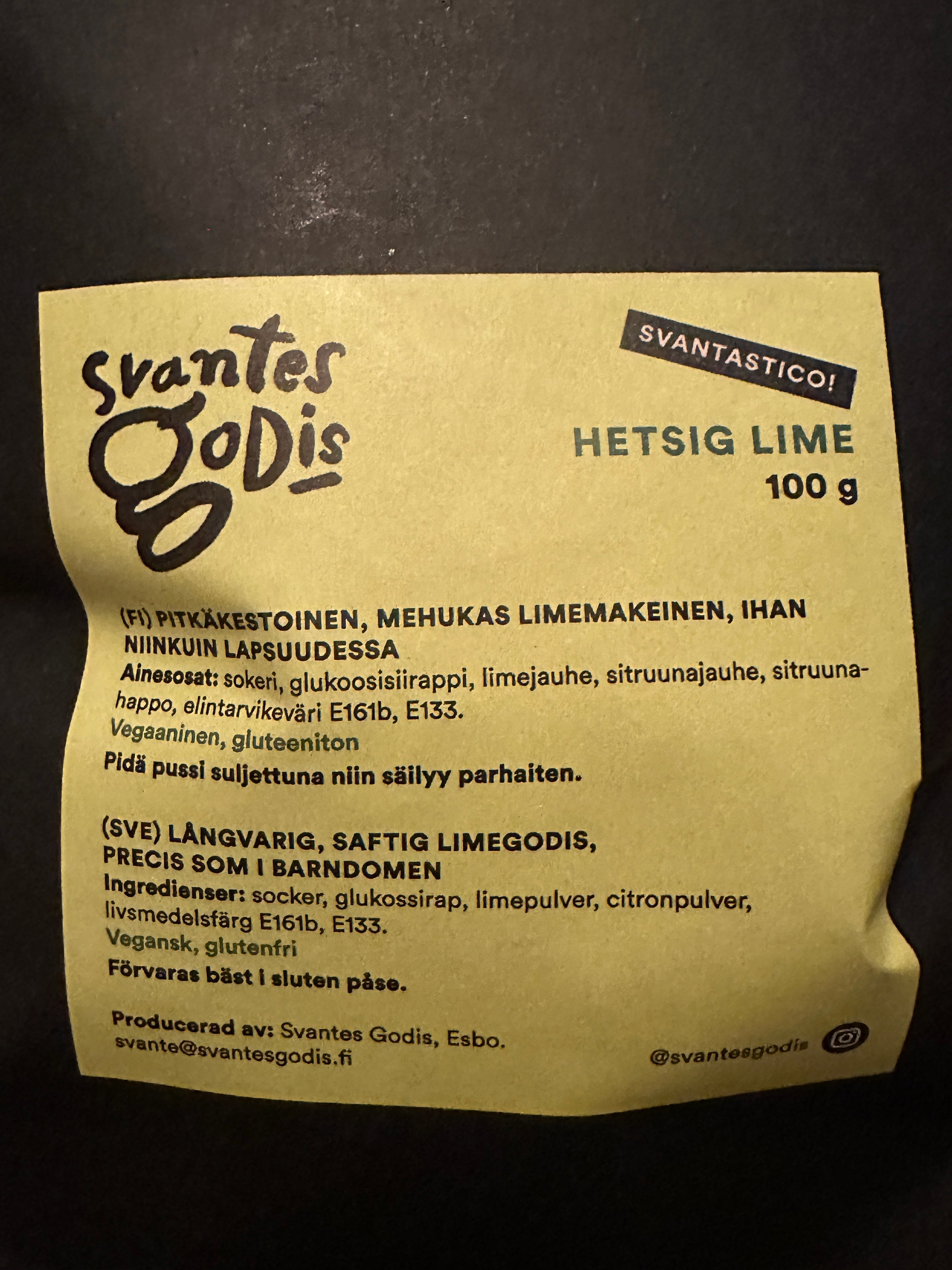Hetsig Lime - Napakka Lime