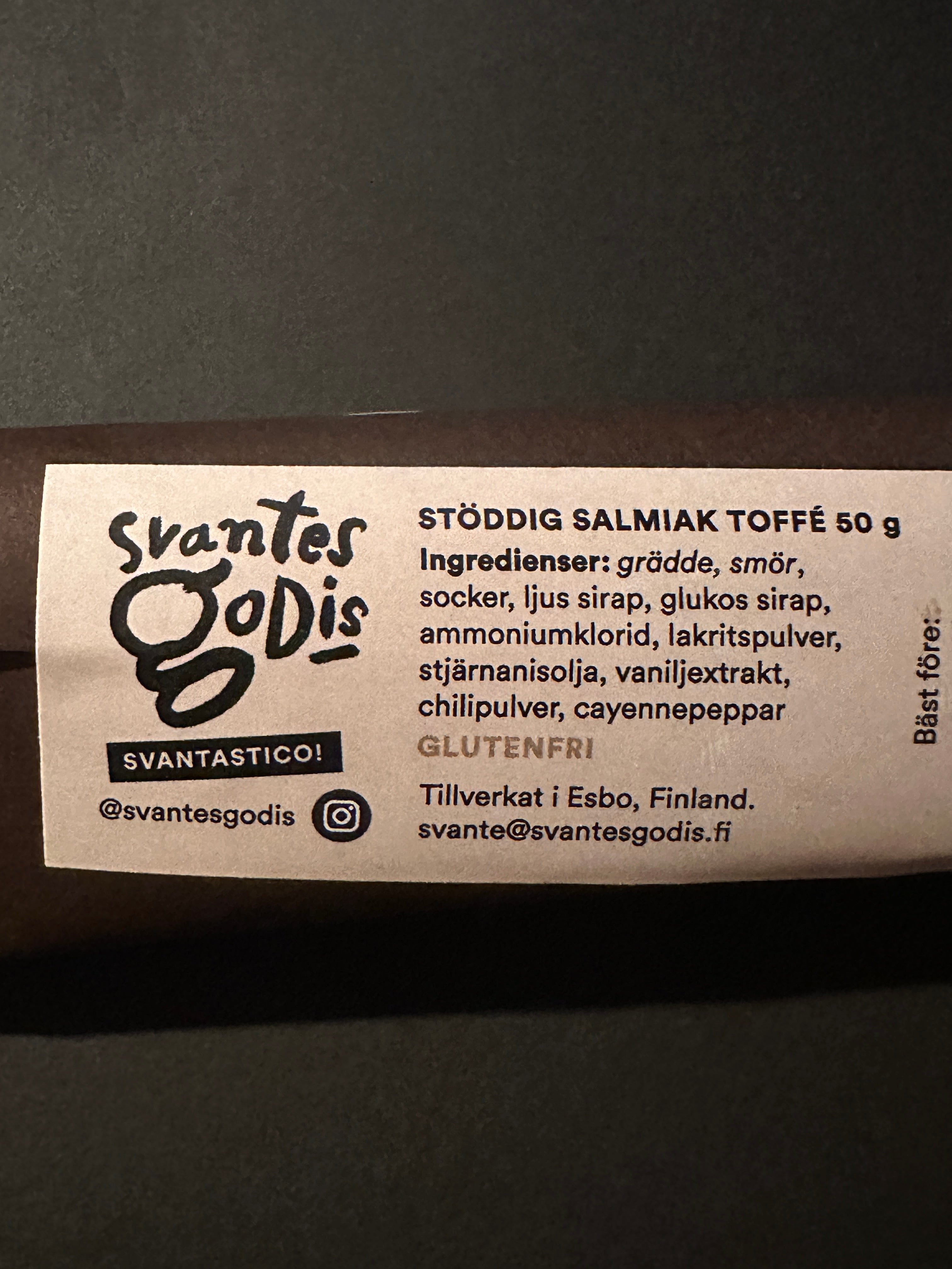 Segt Guld - Salmiak Toffé